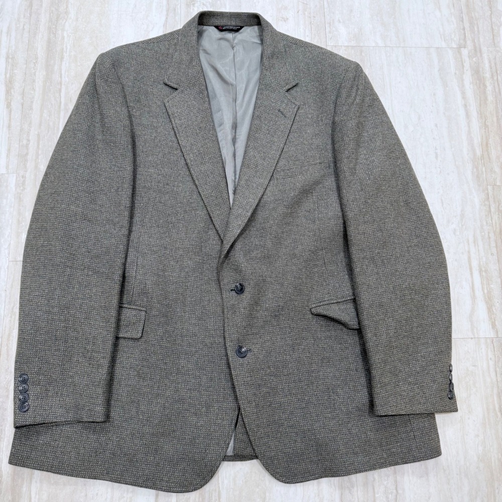 VTG 70s/80s Pure Wool Blazer Hardwick Clothes for Josephs Pure 50L Made in USA
